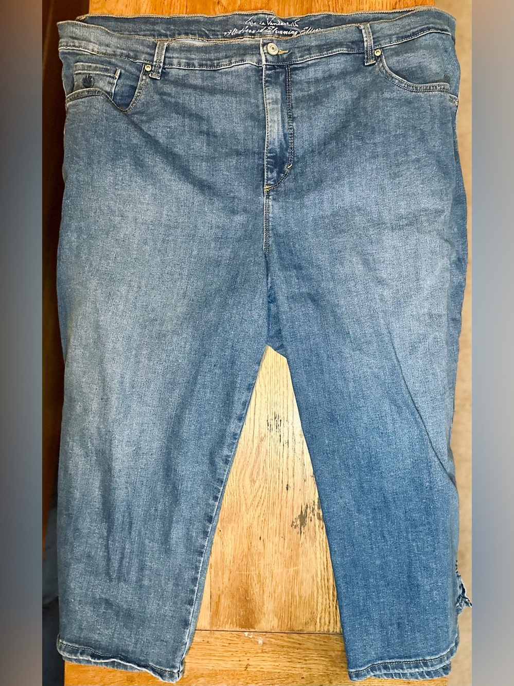 Gloria Vanderbilt Amanda Capri Jeans 22W Blue Denim Stretch